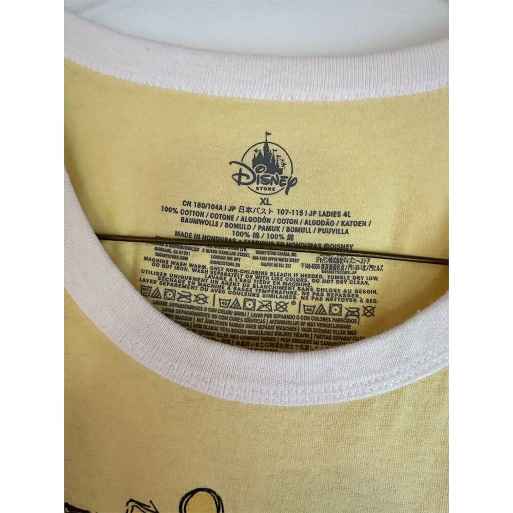 Disney Winnie the Pooh Women's Yellow T-Shirt XL Short Sleeve - Picture 2 of 5